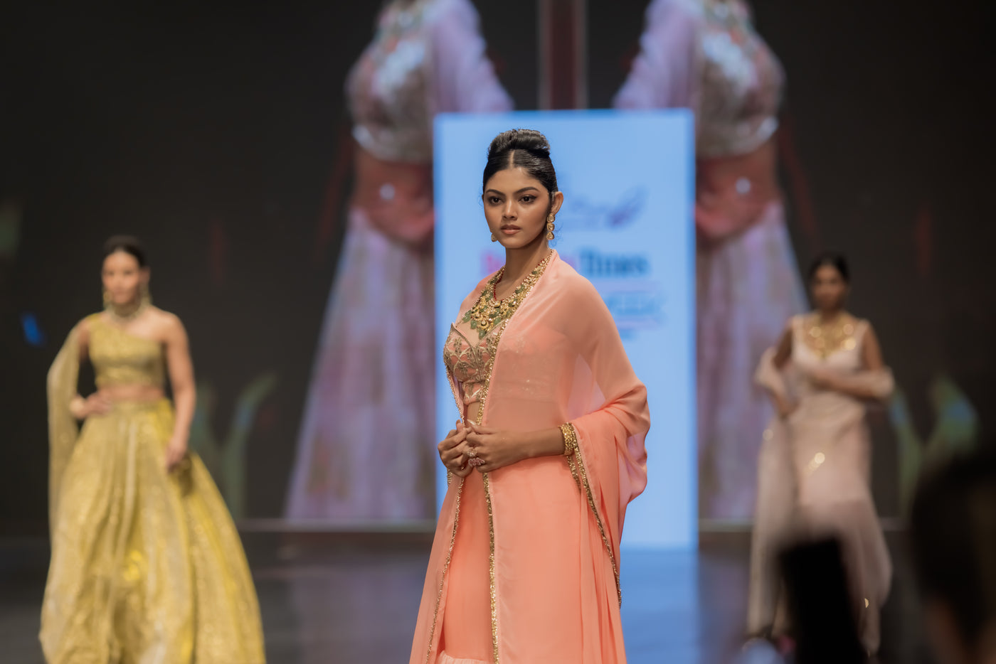 Baby Pink Jharokha Ensemble