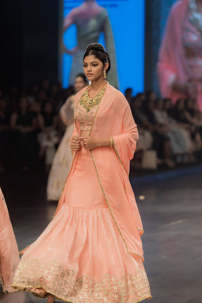 Baby Pink Jharokha Ensemble