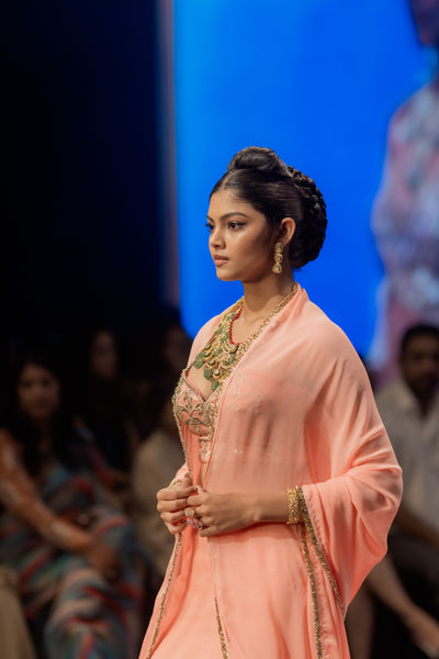Baby Pink Jharokha Ensemble