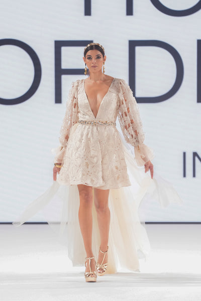 Cutwork Babydoll Dress