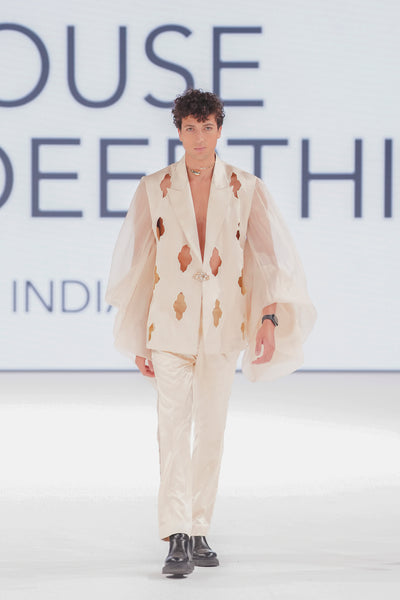 Cutwork Blazer and Pant Set