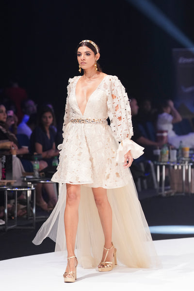 Cutwork Babydoll Dress
