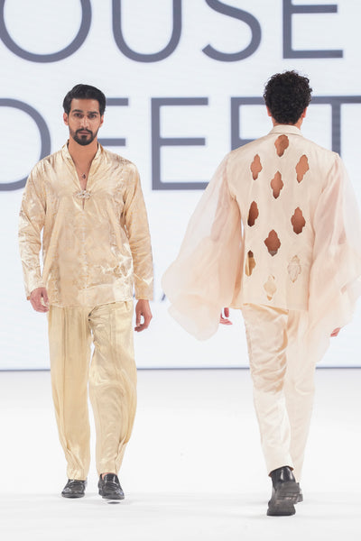 Cutwork Blazer and Pant Set