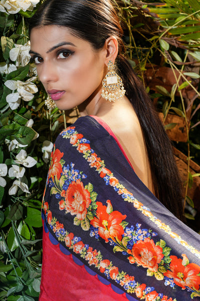 Fabulous French Floral Saree