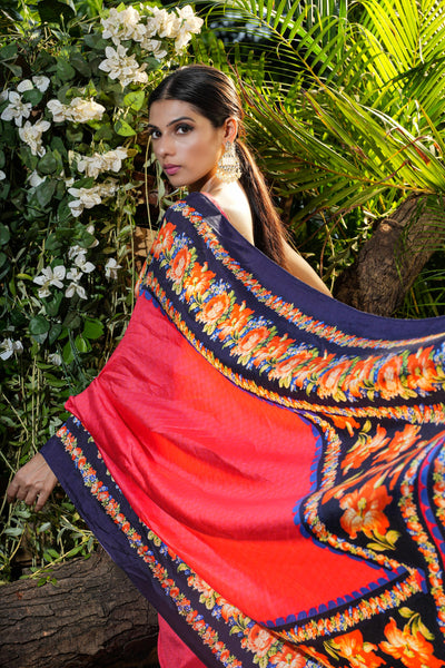 Fabulous French Floral Saree