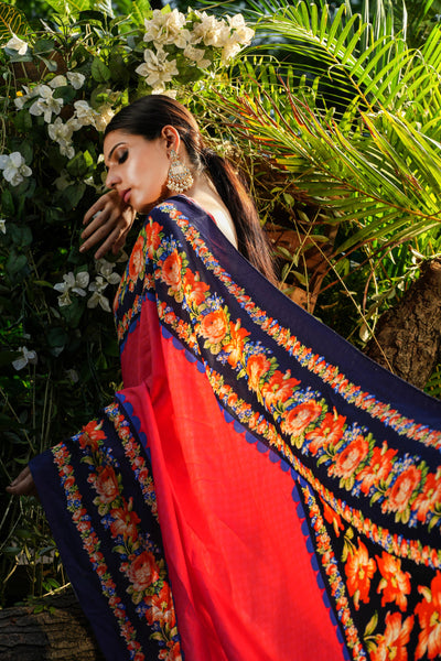 Fabulous French Floral Saree