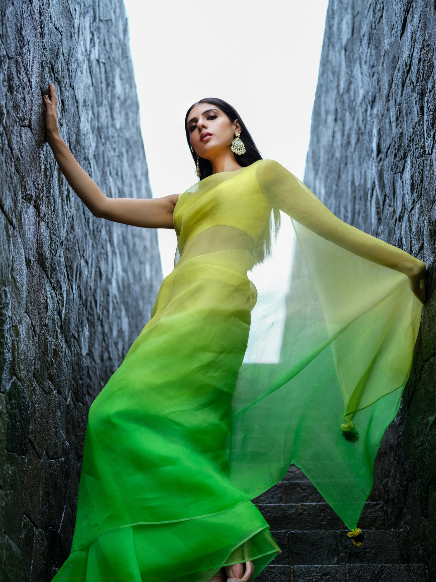 Green Mist Saree