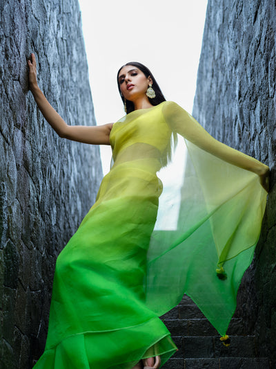 Green Mist Saree