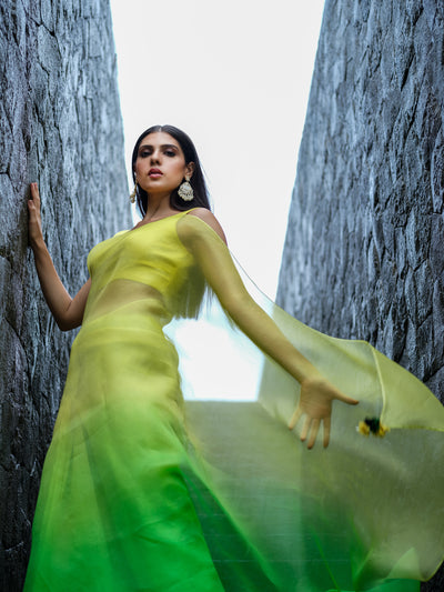 Green Mist Saree