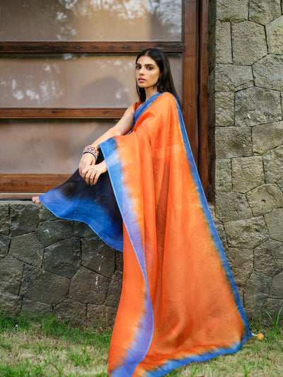 Orange Star Saree