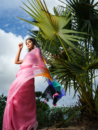 Pink Berry Saree