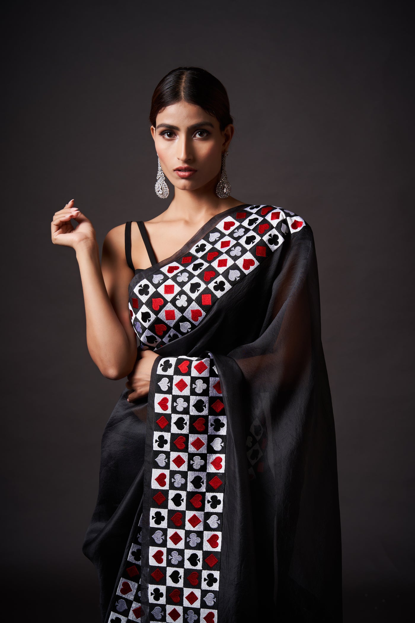 Shadow Embroidered Saree