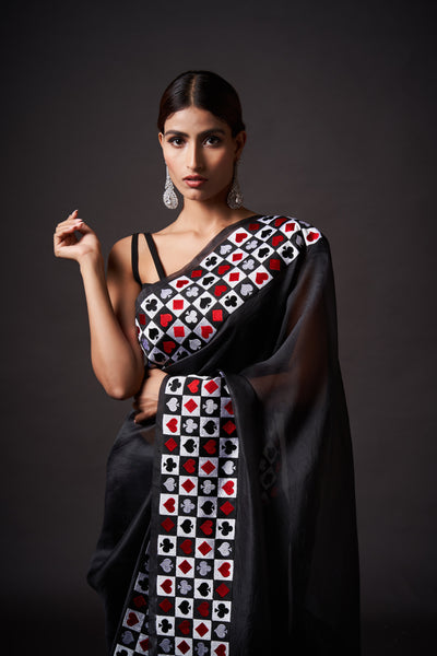 Shadow Embroidered Saree