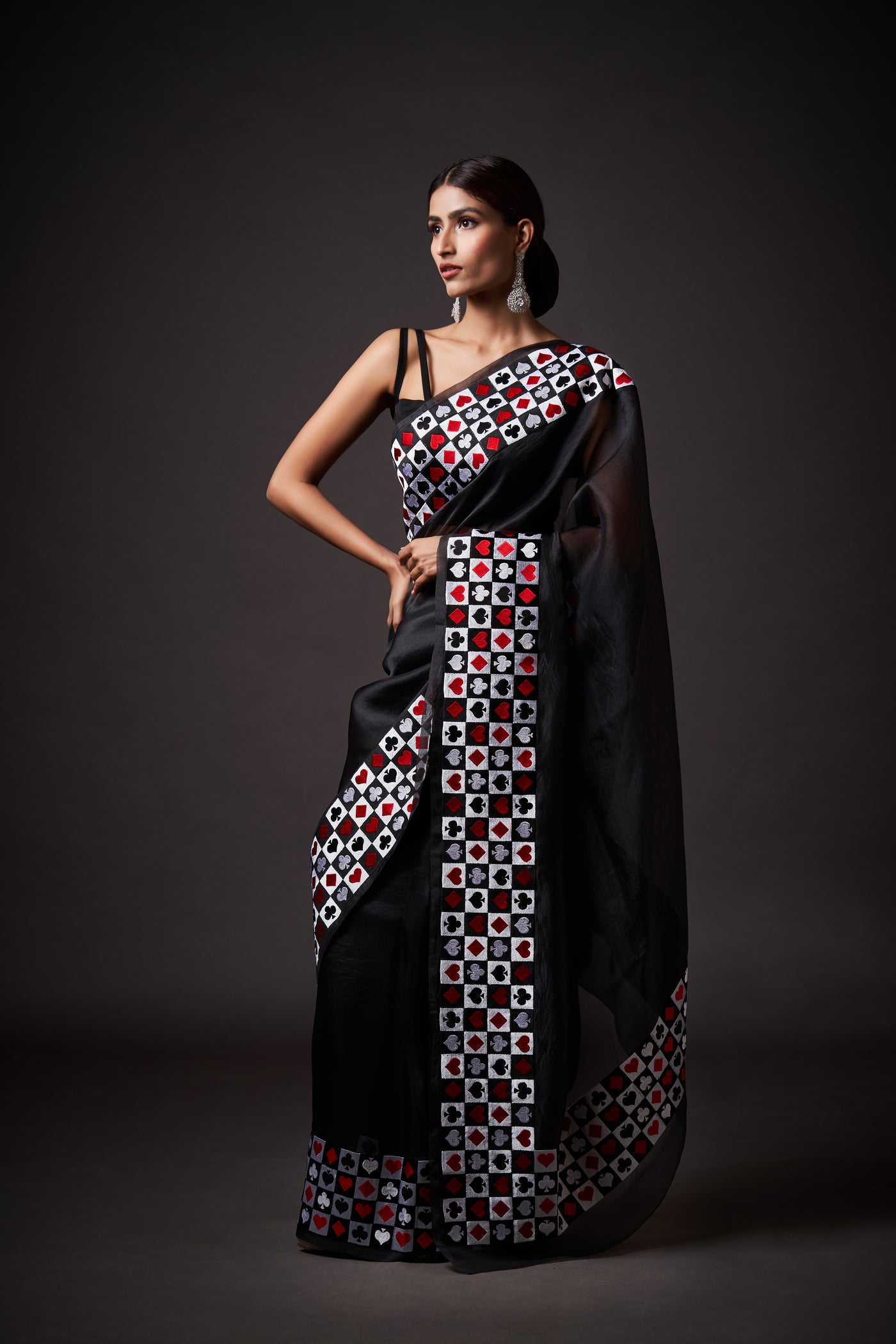 Shadow Embroidered Saree