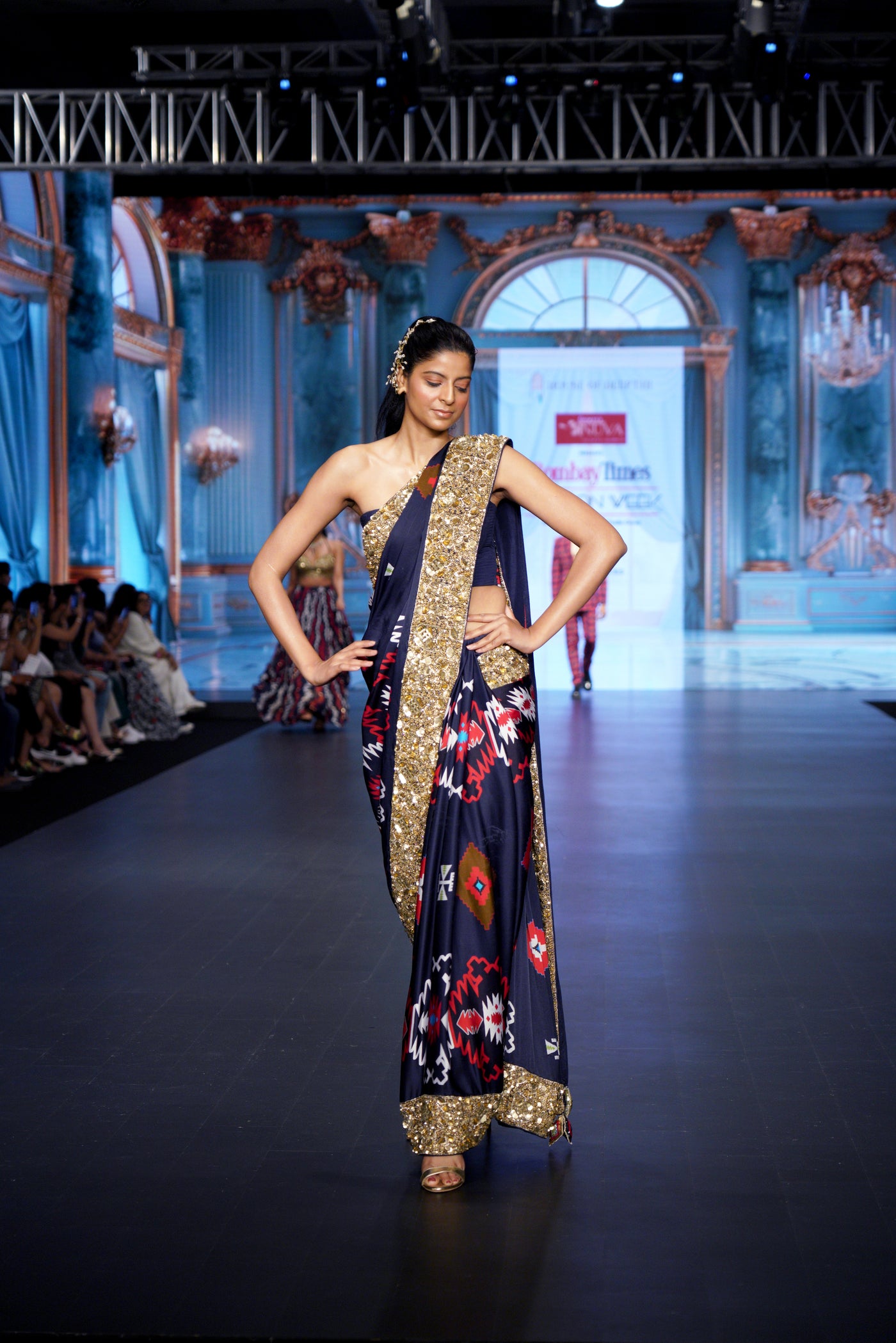 Noble Kilim Theme Saree Set