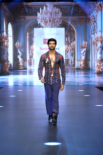 Kilim Shirt and Flared Pants Set