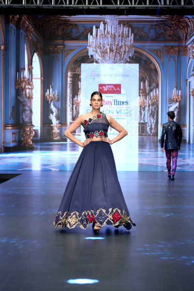 Exquisite Kilim Cutwork Lehenga Set
