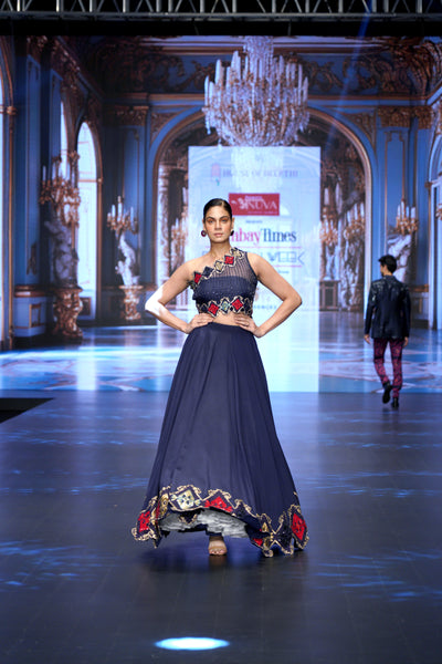 Exquisite Kilim Cutwork Lehenga Set