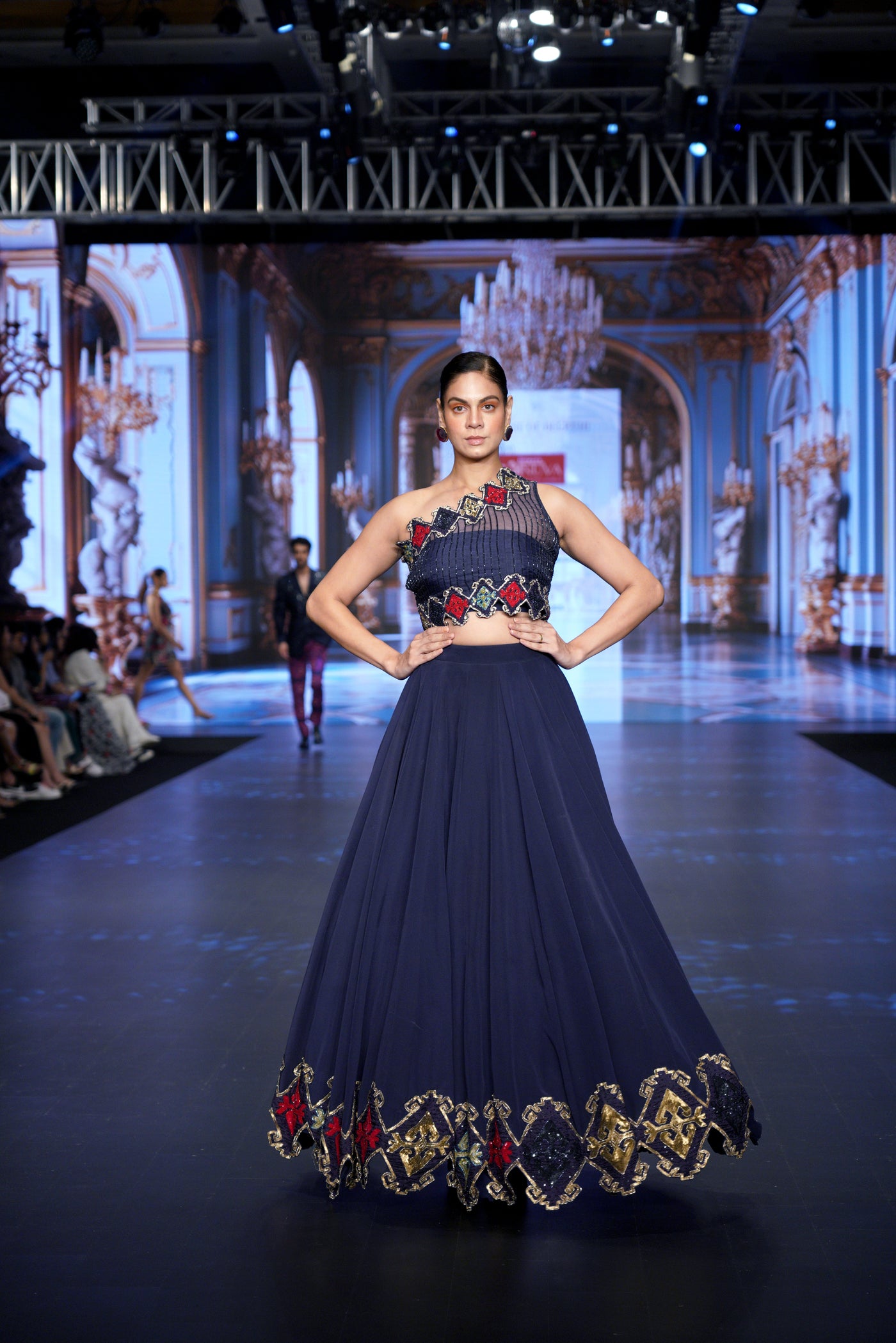 Exquisite Kilim Cutwork Lehenga Set