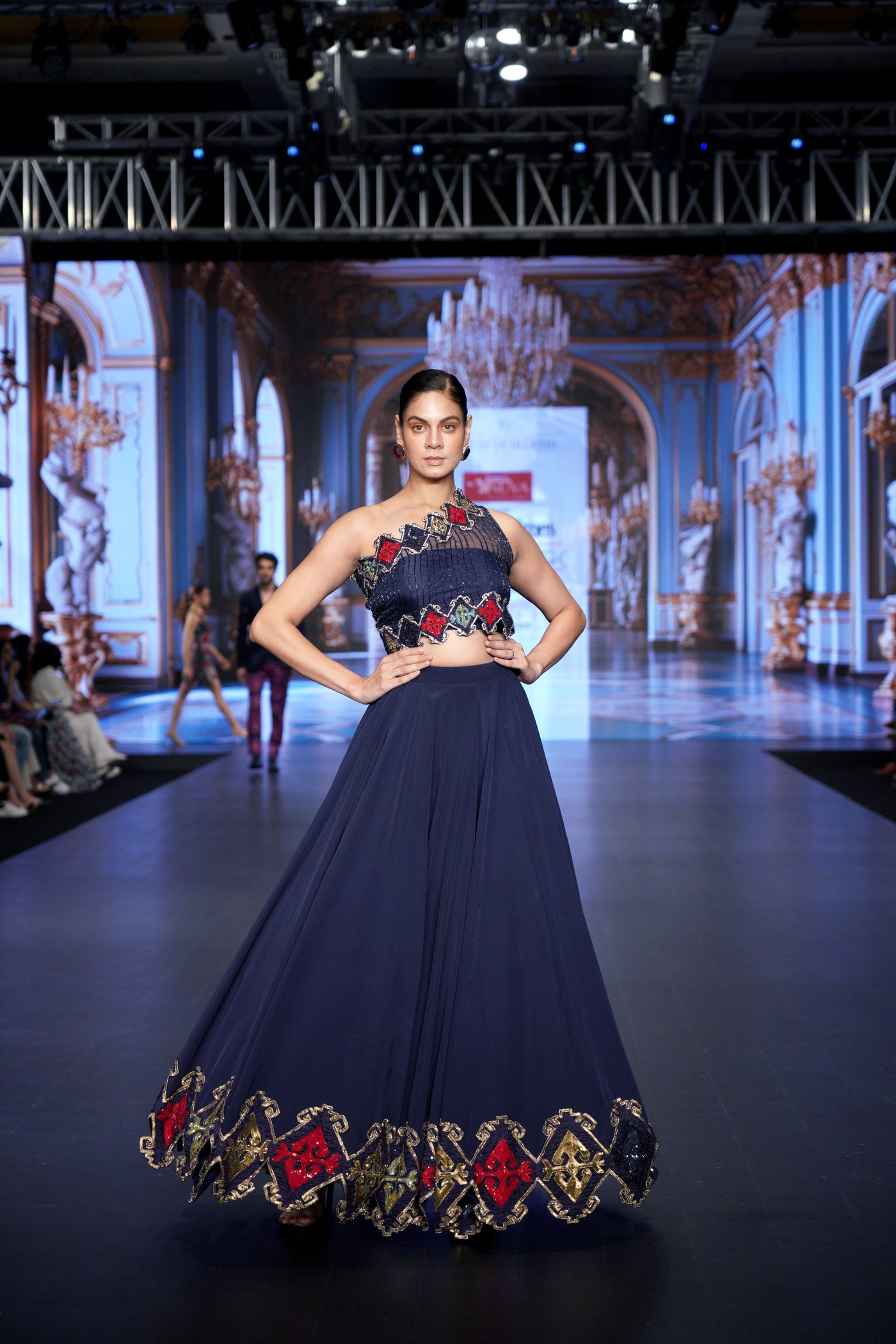 Exquisite Kilim Cutwork Lehenga Set