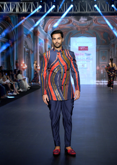 Jodhpuri Kilim Coat and Pants Set