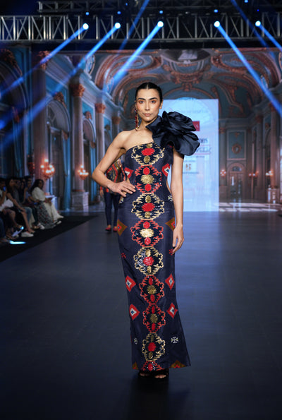 Scarlet Rose Kilim Princess Gown