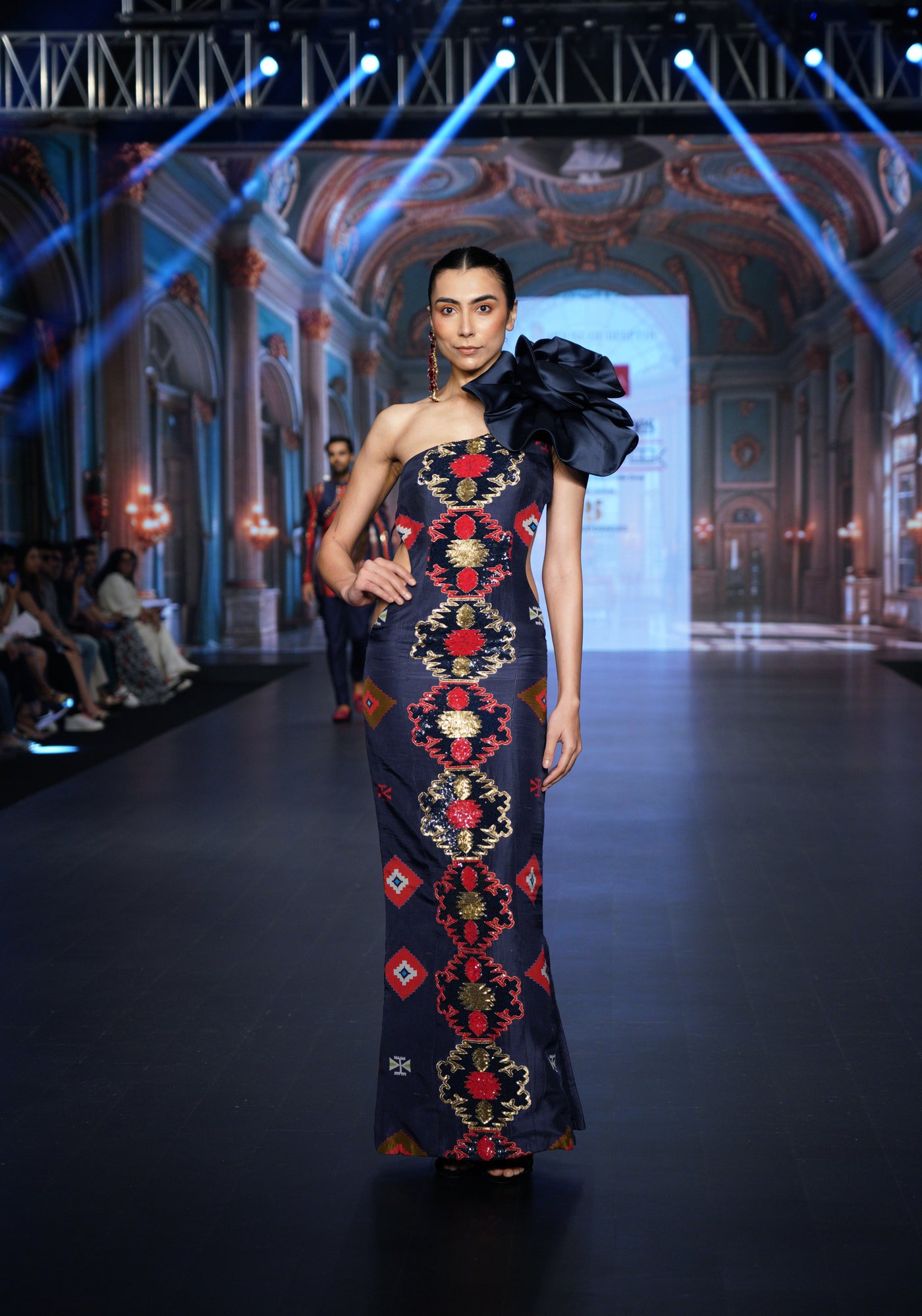 Scarlet Rose Kilim Princess Gown