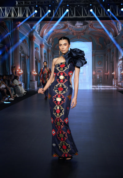Scarlet Rose Kilim Princess Gown
