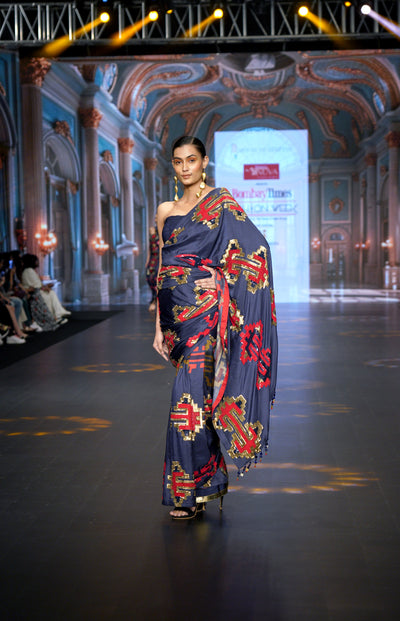Kilim Anchor Saree Set
