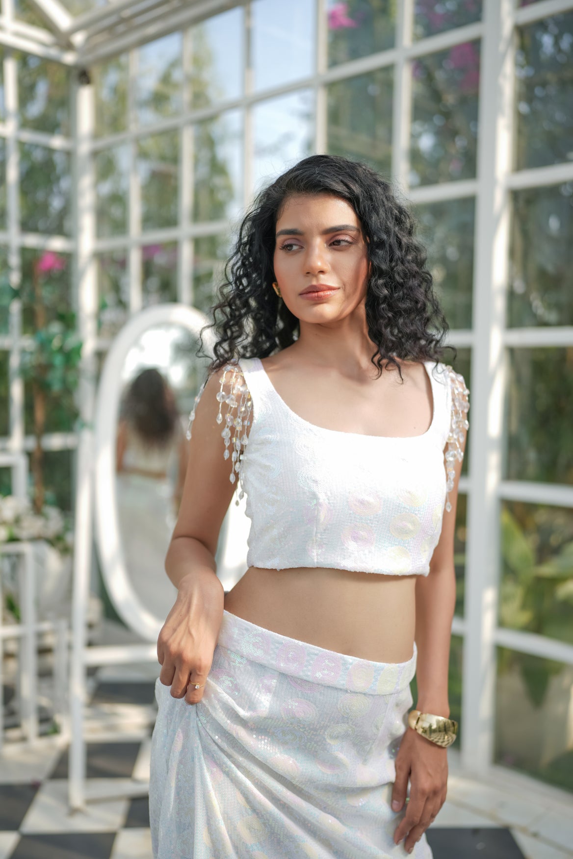 Multicolour Sequin Long Co-ord Set