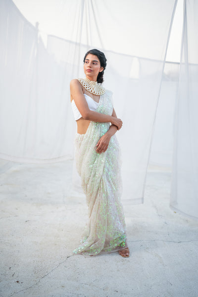 Multicolour Lustrous Sequin Saree