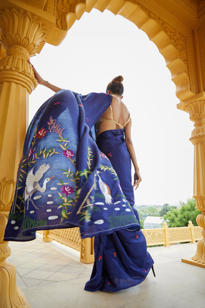Elina Embroidered Saree