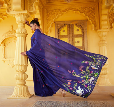 Elina Embroidered Saree