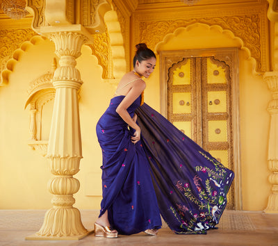 Elina Embroidered Saree
