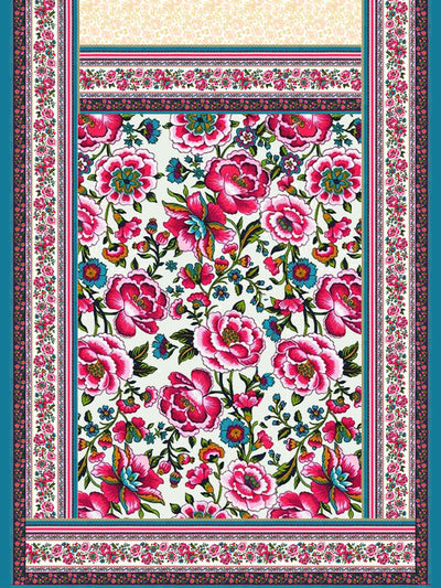 Majestic Pink Floral Saree