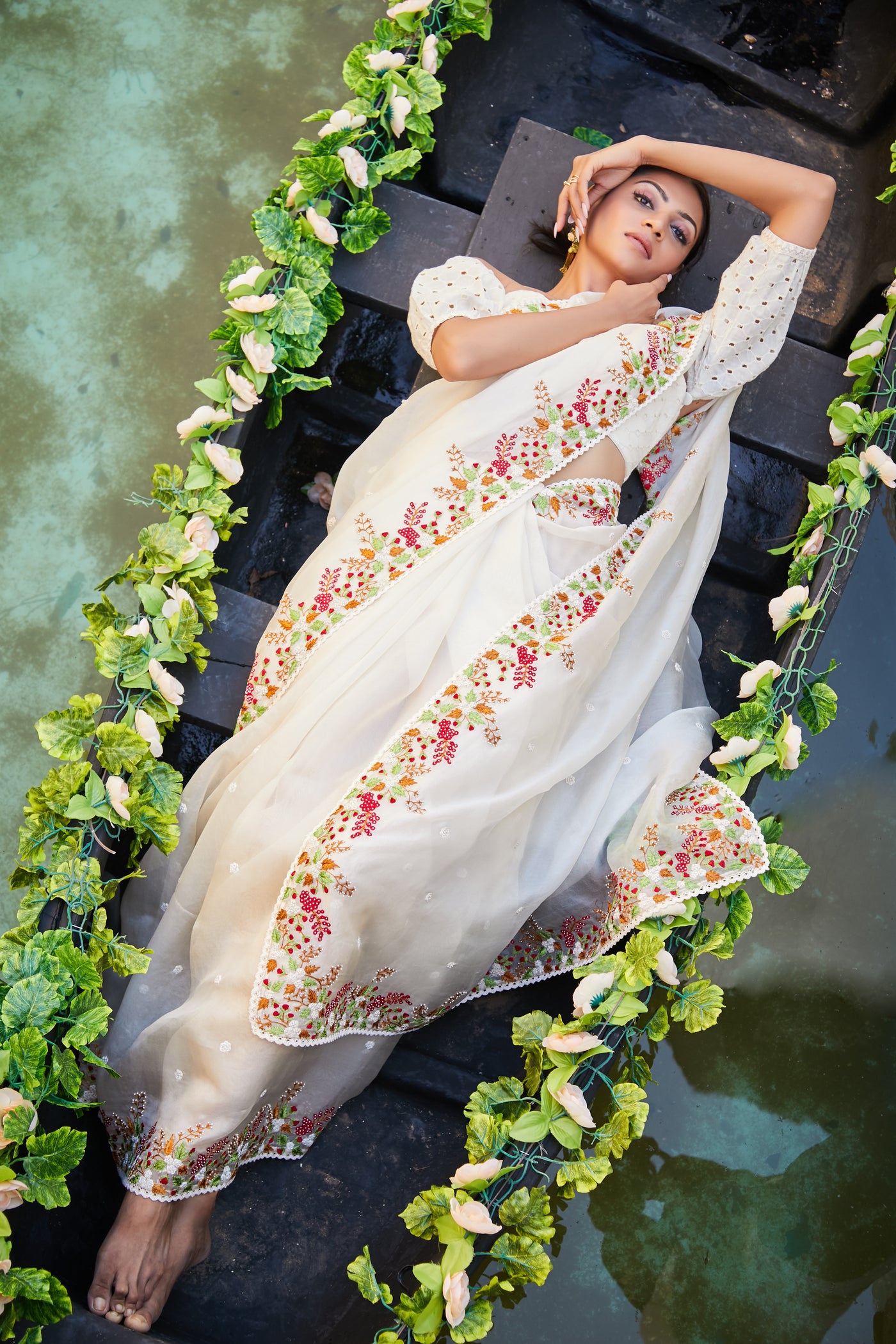 Goura Embroidered Saree