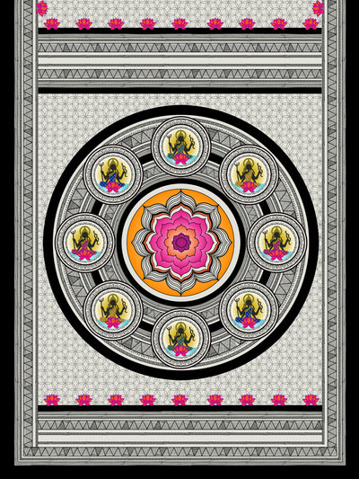 Goddess Laxmi Mandala Saree