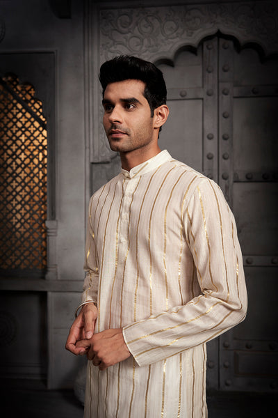 The White Stripes Weave Kurta