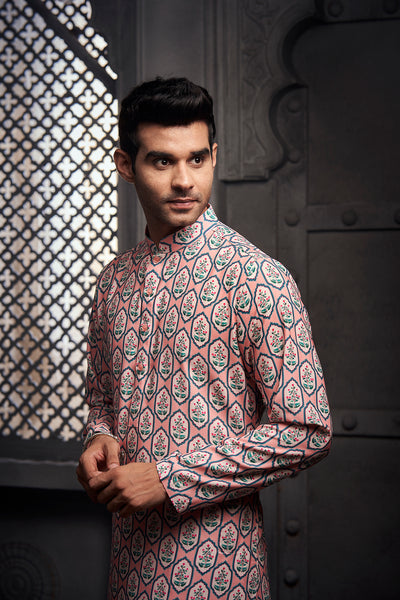 The Lilac Nature Printed Kurta