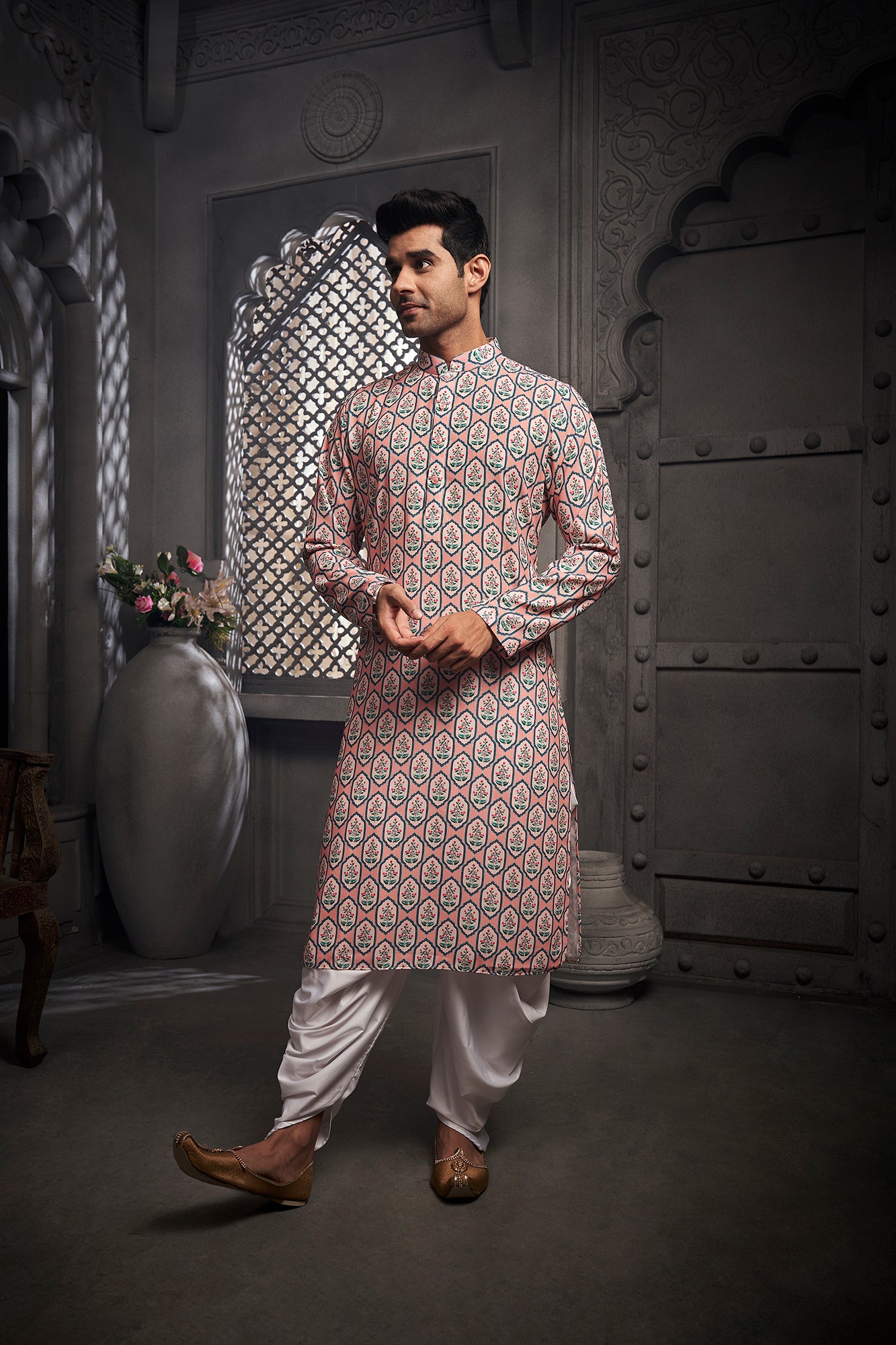 The Lilac Nature Printed Kurta