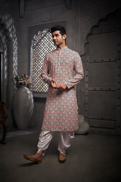 The Lilac Nature Printed Kurta