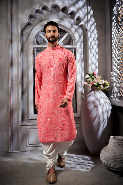The Abstract Wave Printed Kurta