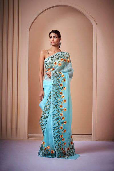 Zyana Embroidered Saree