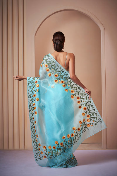 Zyana Embroidered Saree