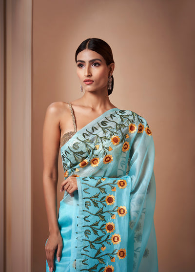 Zyana Embroidered Saree
