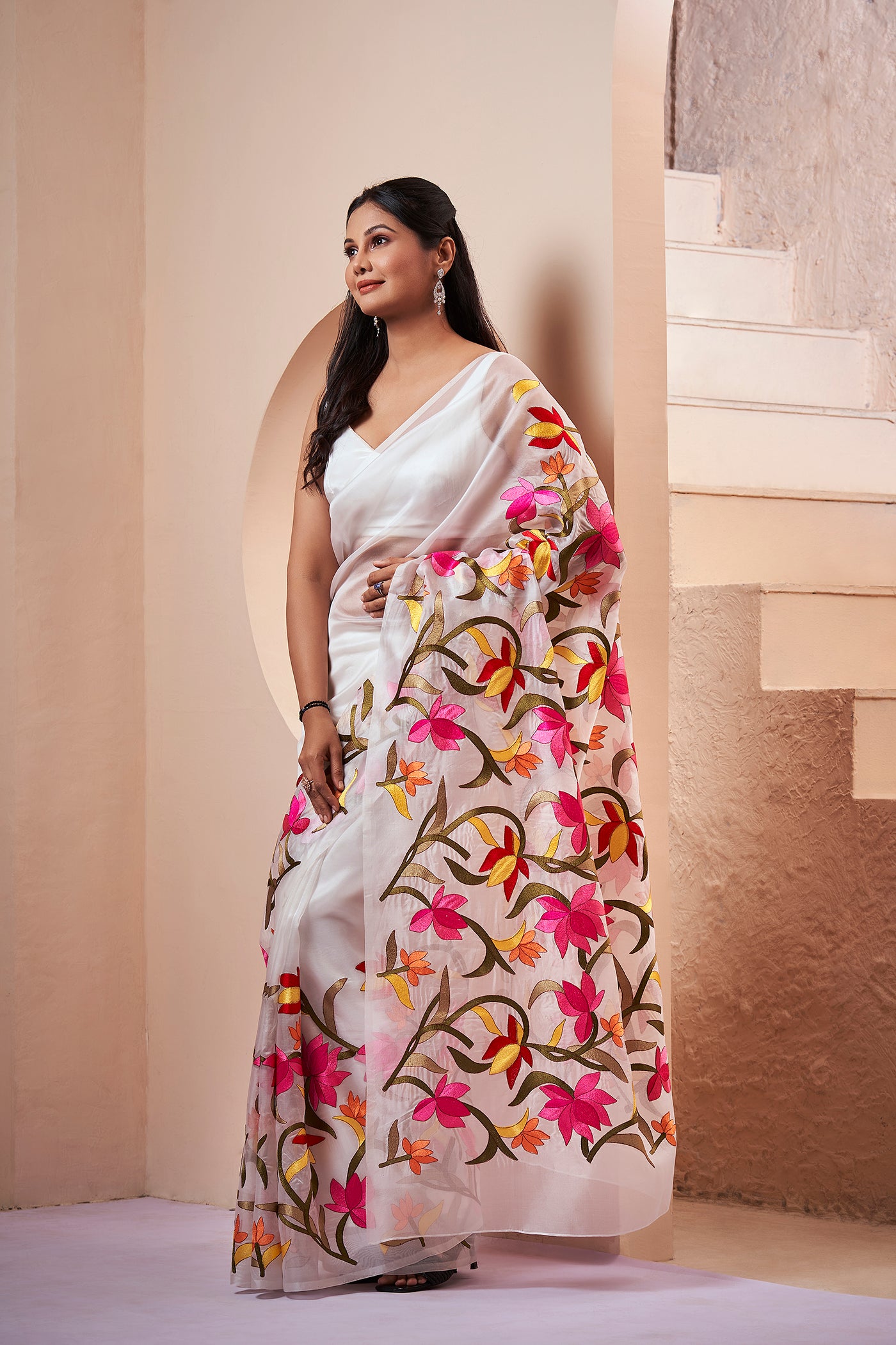 Roshini Embroidered Saree