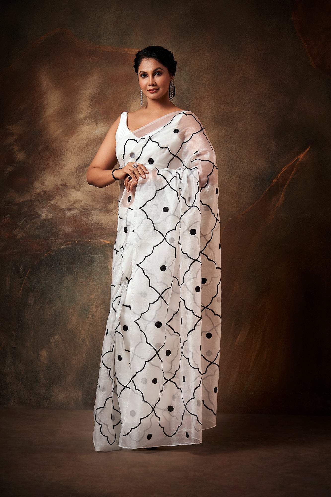 Aria Embroidered Saree