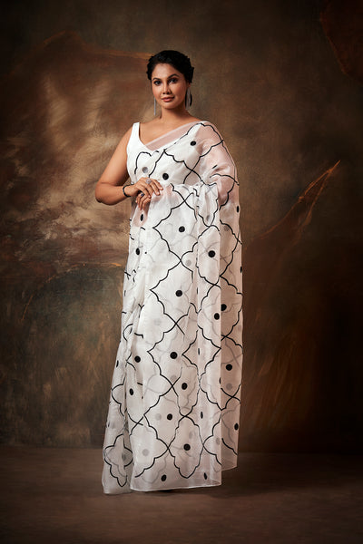 Aria Embroidered Saree