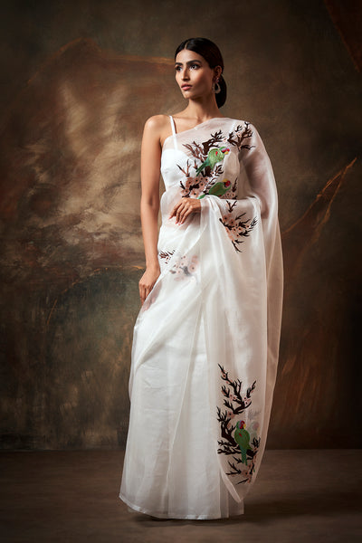 Avian Embroidered Saree