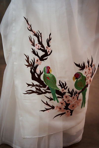 Avian Embroidered Saree
